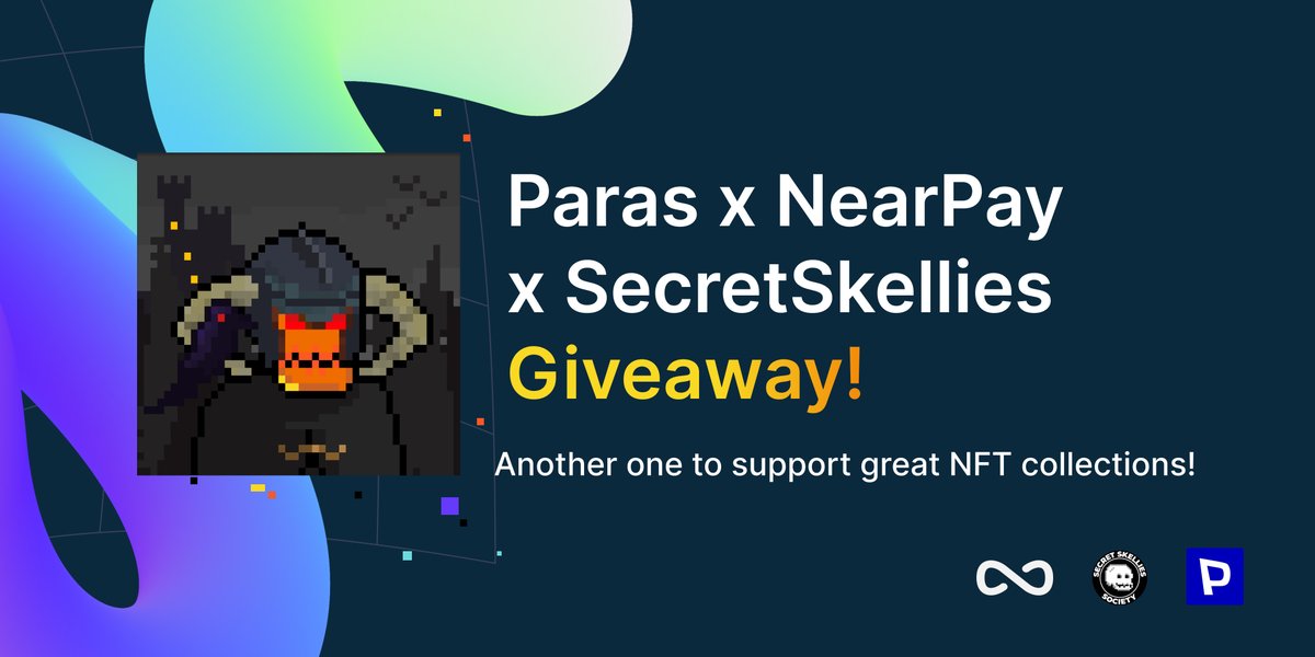 Here's NearPay NFT giveaway to brighten up your day🔽

Join now &amp; get the rewards:
✔️ Follow @thenearpay x @ParasHQ x <a href="/SecretSkellies/">Secret Skellies Society - 𝔸 ℂ𝕌𝕃𝕋 💀</a>
✔️ Retweet &amp; tag friends
✔️ 1 lucky winner will get Secret Skellies NFT, we'll announce it on June 23th

Good luck!👊🏻
_
#NEARProtocol #NEARnft