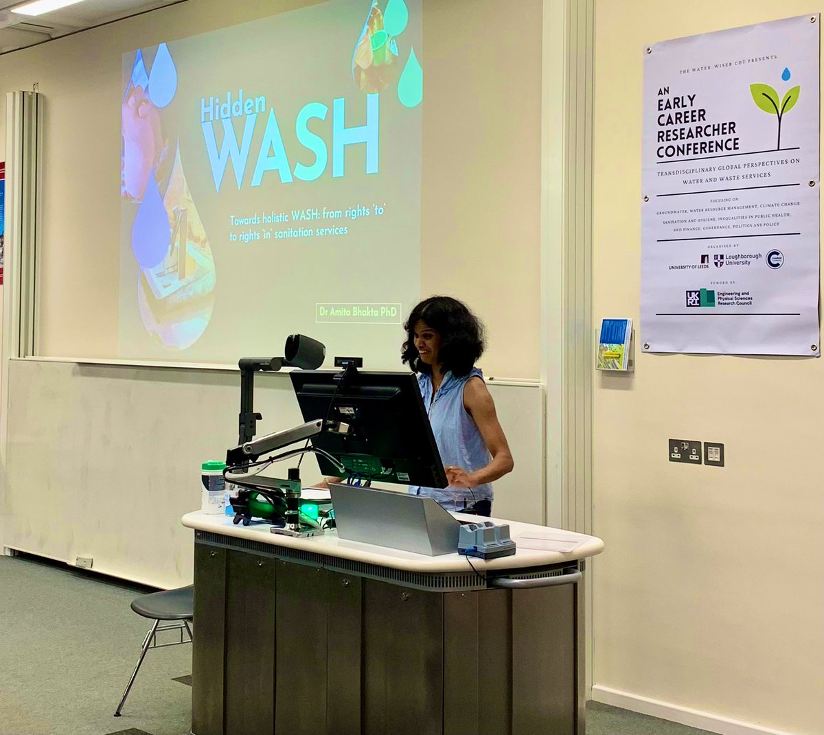 Excellent keynote <a href="/WaterWiser_ECRC/">Water-WISER ECR Conference 2022</a> by the fantastic <a href="/amita_bhakta/">Dr Amita Bhakta</a>; in particular highlighting the needs of perimenopausal women that have so often been hidden in WASH discourse.