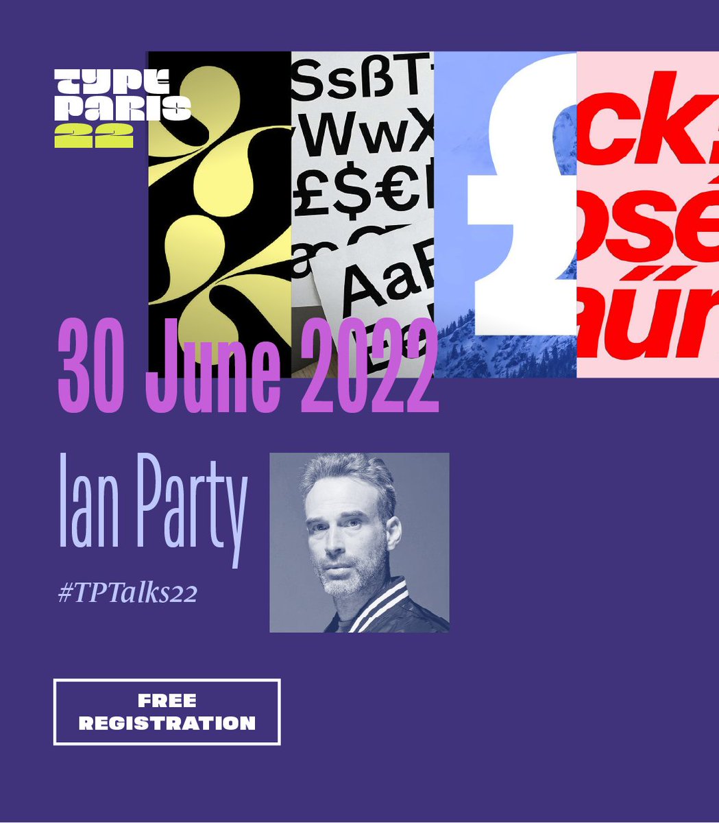 typeparis's tweet photo. Register now to Ian Party @newglyph 🤩 #tptalks22 Ian Party started his professional career as a sign painter, later moving on to study graphic design. He is the founder of Newglyph. #typeparis22

https://t.co/mSlmksSdwi https://t.co/LrkJdrzZWl