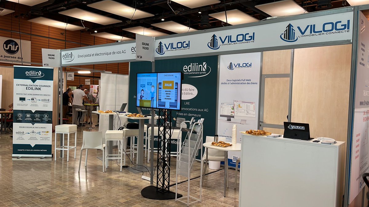 VilogiFr's tweet photo. Avec Edilink, @VilogiFr est présent aujourd’hui aux Rendez-vous à la Journée des Conseils Syndicaux @unis_immo #Lyon. Merci à @PatrickLozano4 pour l’accueil. Jonathan et Audrey vous attendent au #Stand34
#Immobilier #Logiciels #FullWeb #GestionSyndic #Copropriété https://t.co/8sZA9ZNdkH