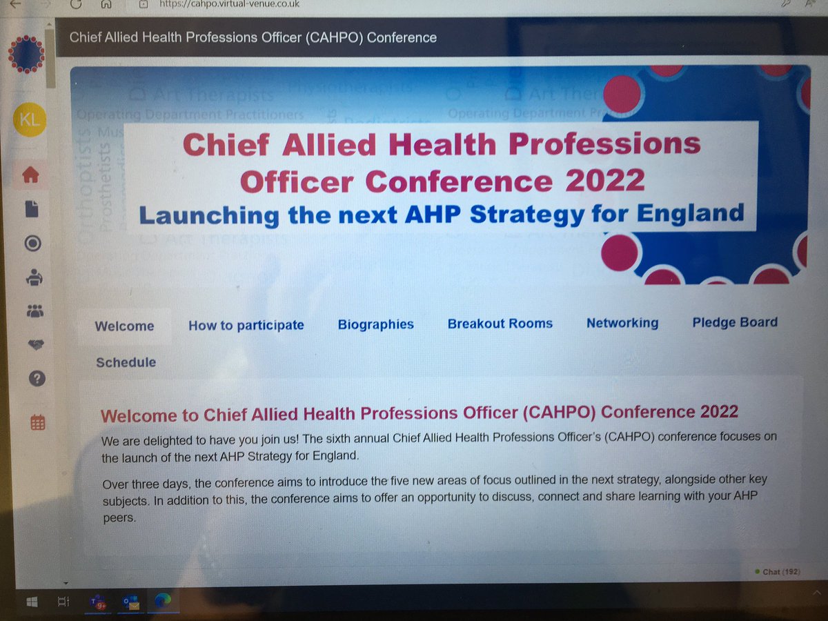 Here we go @SuzanneRastrick #CAHPO22 Conference #AHPsDeliver #AHPStrategy