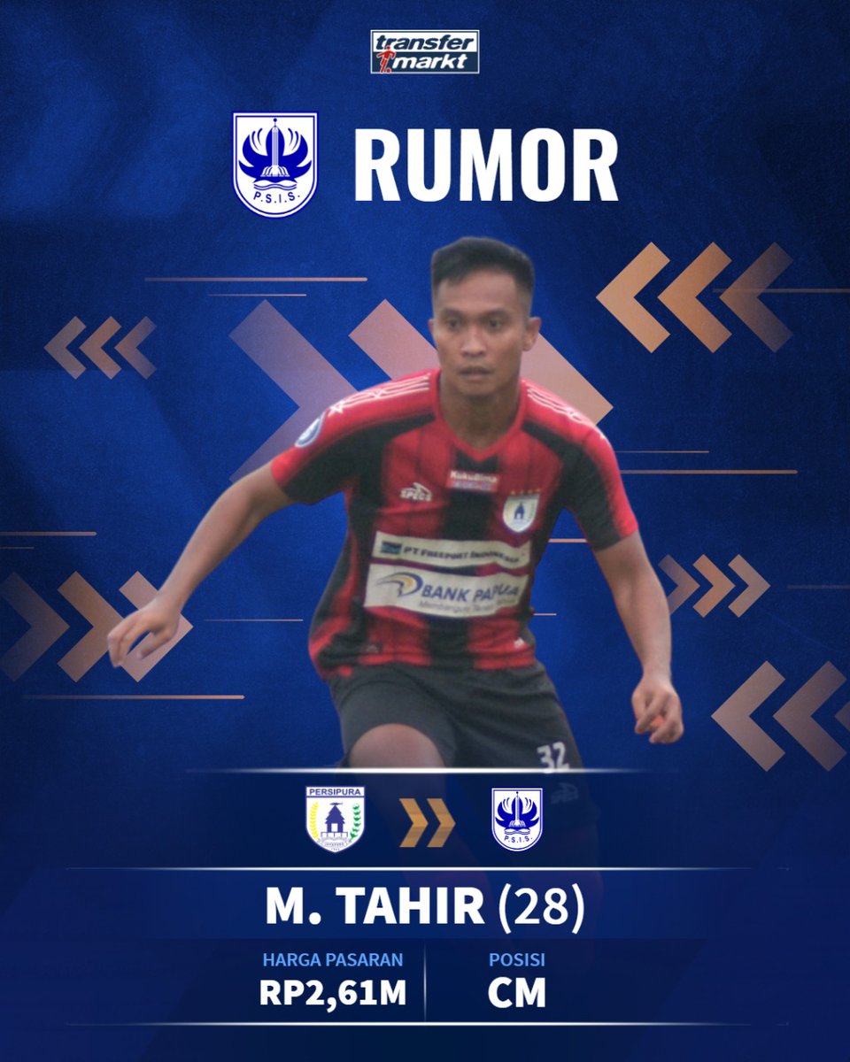 TMidn_news's tweet photo. Inikah kepingan terakhir yang diinginkan Laskar Mahesa Jenar @psisfcofficial ? 🧐
Atau masih banyak yang lainnya? 🤯
Rumor selangkapnya : https://t.co/qUMf7fbZK0
____________________________________
#rumor #transfer #liga1 #psis #persipura #muhammadtahir https://t.co/vo9SlglhmO