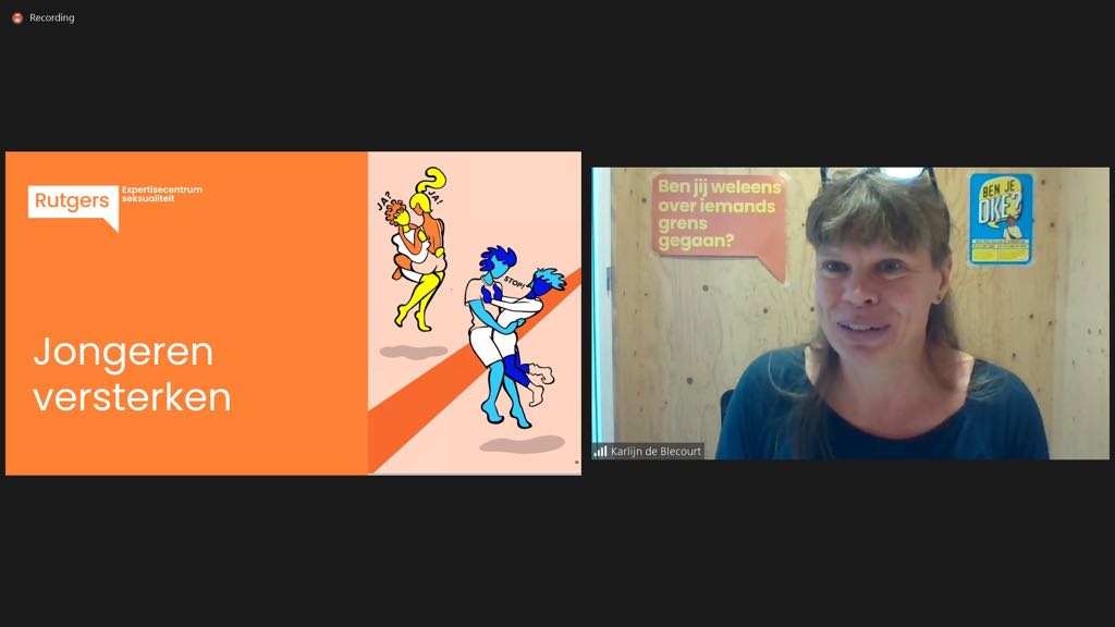 RutgersNL's tweet photo. Yes! Gemeenten willen óók aan de slag met de preventie van seksueel grensoverschrijdend gedrag. Maar liefst 61 gemeenteprofessionals nemen momenteel deel aan onze webinar olv @KarlijndeBle. Meer weten? Check https://t.co/NCD5y3oJMN. Terugkijken? Dat kan later deze week #TotHier https://t.co/jEFlCnYxcL