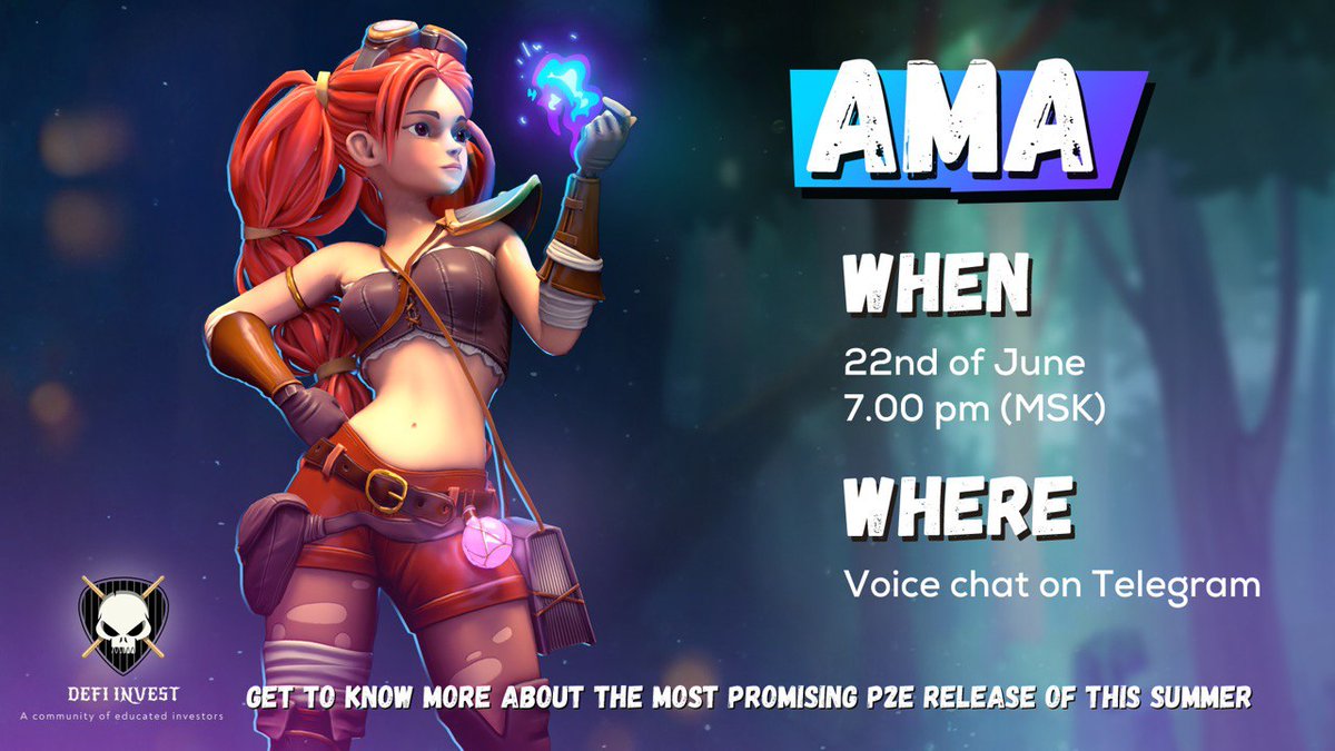 Metarun🏃‍♂️ will be doing an all-exclusive Voice AMA with our CIS community.

Date🗓️: June 22nd
Time⏲️: 19:00 MSK
Host🚨: <a href="/DeFiInvestSquad/">DeFi Invest</a> 

Join the session and get to know about the most promising Mobile runner #P2E  release of this season built on <a href="/BNBCHAIN/">BNB Chain</a> 🔥

#BNBChain  #BNB