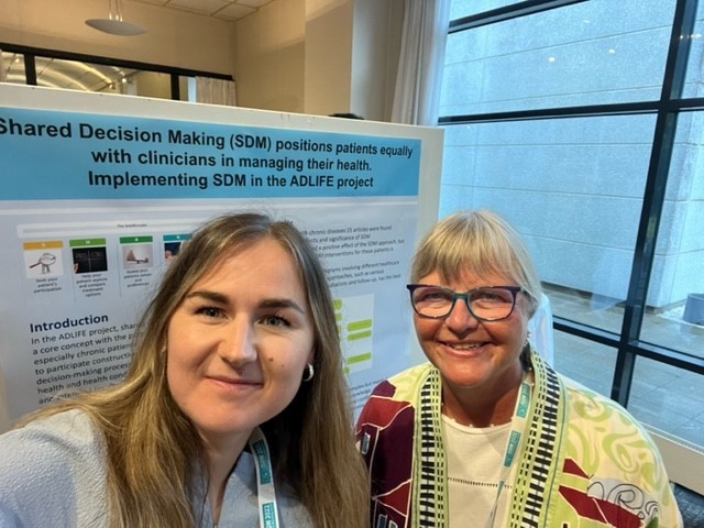 Professor Anne Dichmann Sorknaes and Thea Damjaer Syse from our partner @OUHhospital are presenting a poster at the 11th International Shared Decision Making Conference 2022 in Kolding, Denmark this week #ISDM2022 on #SharedDecisionMaking in the @adlife_project