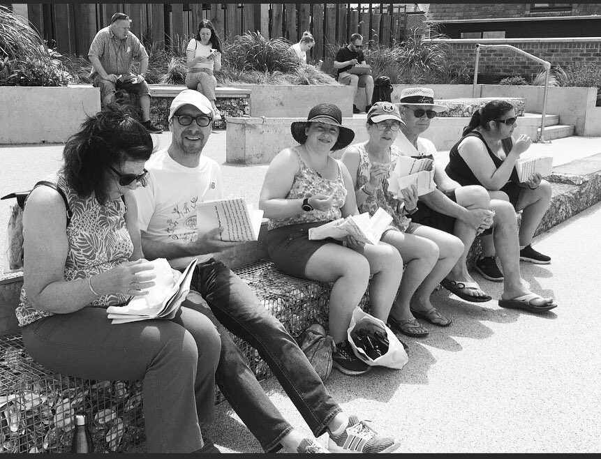 Roger Robinson (@rrobinson72) on Twitter photo <a href="/sistersiren/">Leslie Jones Doctor</a> flexing her curatorial skills @whitbien . Taking the poetry to the people. My poem was used to wrap fish and chips. As people ate they got to read the poem. I love things like this . More and more I think poetry has to function in the world of the everyday. #fish <a href="/sistersiren/">Leslie Jones Doctor</a> flexing her curatorial skills @whitbien . Taking the poetry to the people. My poem was used to wrap fish and chips. As people ate they got to read the poem. I love things like this . More and more I think poetry has to function in the world of the everyday. #fish