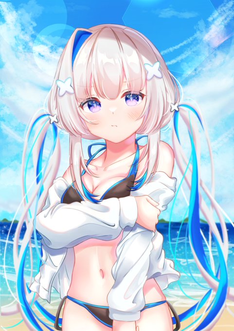 夏だ☀水着かなたん💫
#かなたーと #天音かなた 