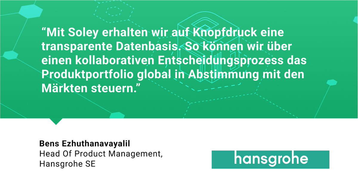 In volatilen, internationalen Märkten strategisch agieren – Dafür braucht es Überblick auf Knopfdruck. Mit der digitalisierten Lösung von Soley schafft <a href="/Hansgrohe_PR/">Hansgrohe Group</a> Transparenz und trifft so die richtigen Entscheidungen im Produktportfolio: hubs.la/Q0198rPG0