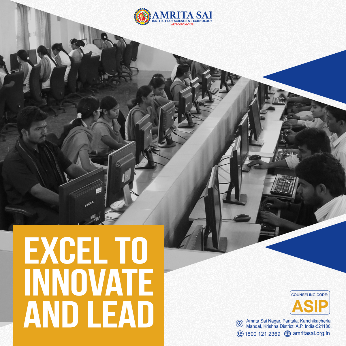 The advanced technological courses offered at Amrita Sai can help you to combine the best learning strategies and practicality, paving the way for future innovations that drive this fast-paced world.
Location: bit.ly/30EnCQR
#engineering #technicalcourses