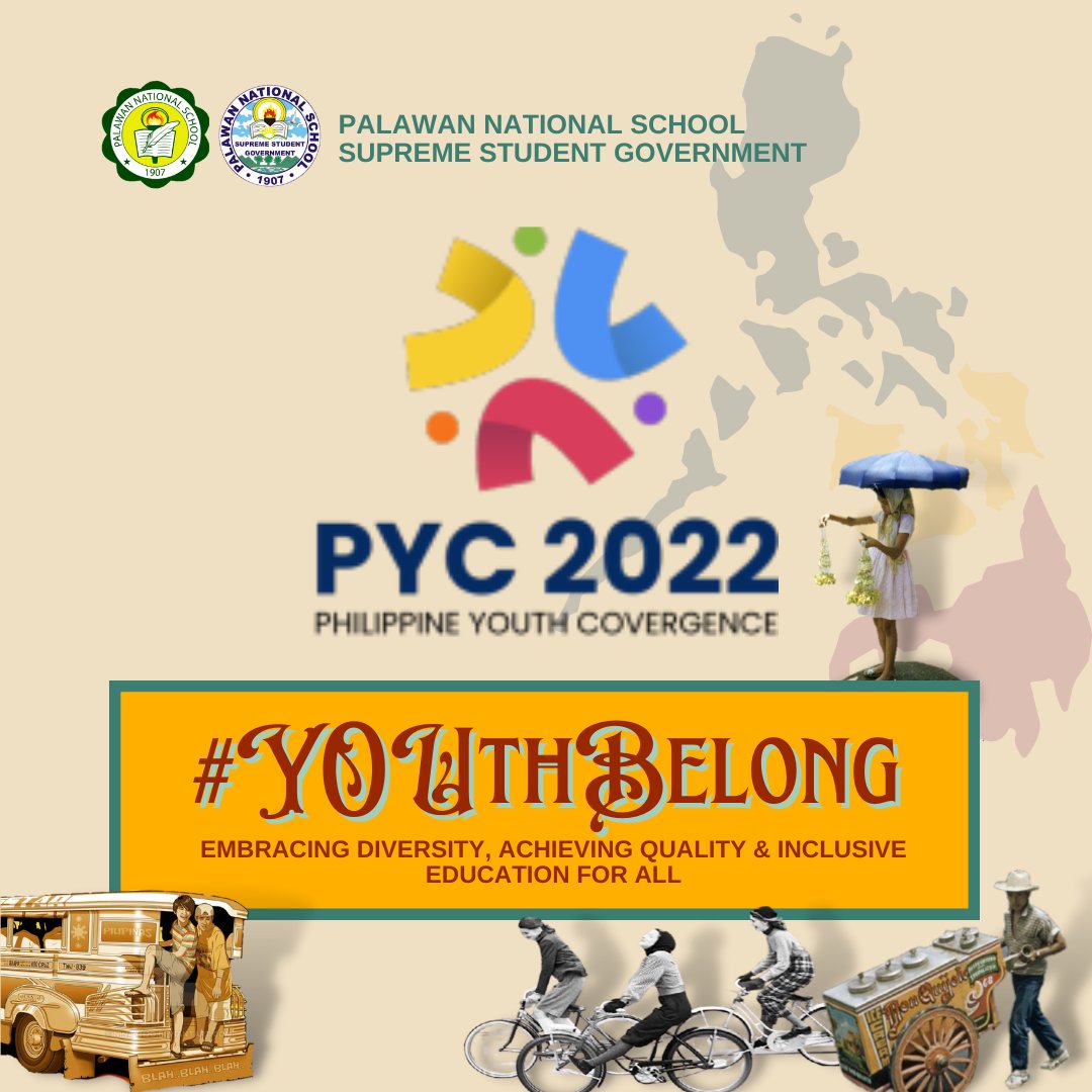 PNS_SSG's tweet photo. LOOK | PYC 2022
In embracing diversity and inclusive education for all, SSG Officers and PNS students participates in the Philippine Youth Convergence last Jine 15-17, 2022, here in Puerto Princesa City, Palawan.

Read more here: https://t.co/rrEjWn98Vc

#PYC2022
#SulongPNSians https://t.co/ZQngsM5nBJ