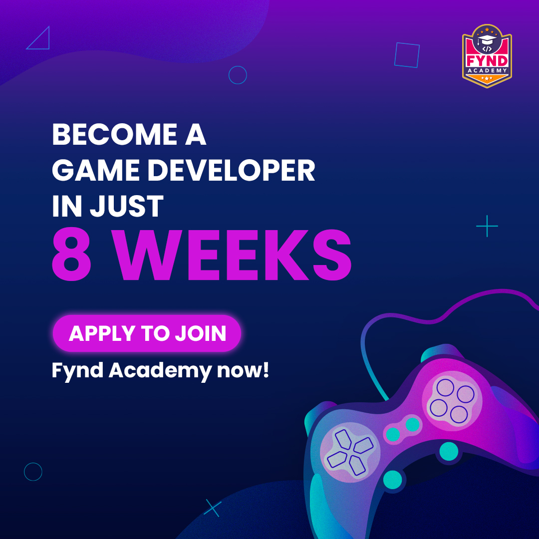 Fynd Academy's newest #GameDevelopment course teaches you the #skills, gives you practical experience, and guidance from the experts in just 8 weeks. 
Book your seat in the batch before registration closes.

forms.gle/mwNYhgAKziA3rz…

#unity #Colyseus #Typescript #nodejs #ui #fynd