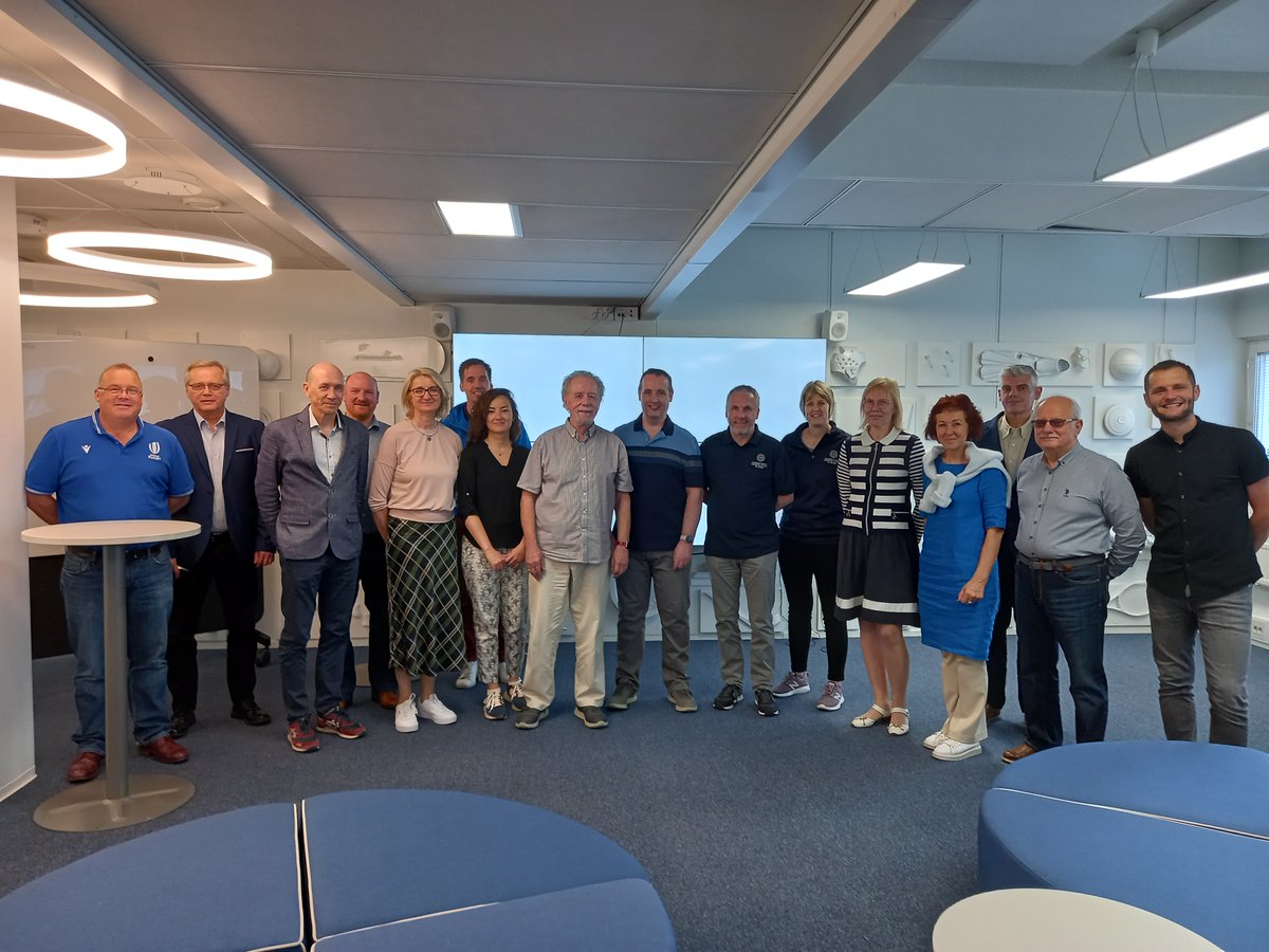 The partners in the EU funded V4V project (https://t.co/RDspgdP3tp) are meeting in Helsinki, Finland for their 3rd partner meeting and 1st face to face, hosted by the Finnish Athletics Federation. Discussing research results and developing tools to support volunteering in sport. https://t.co/olxK6dUidR
