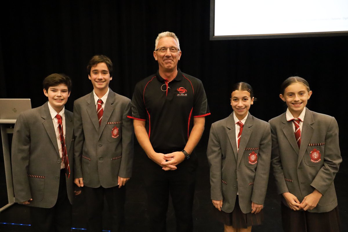 Thanks to #AustralianOfTheYear Finalist #PaulLitherland from @SurfOnlineSafe for providing our Years 7-8 students with some helpful insights into the world of #cybersafety. Paul also gave some easy daily tips that can be implemented straight away. <a href="/mjchiera/">Michael Chiera 🤔 🇦🇺</a>