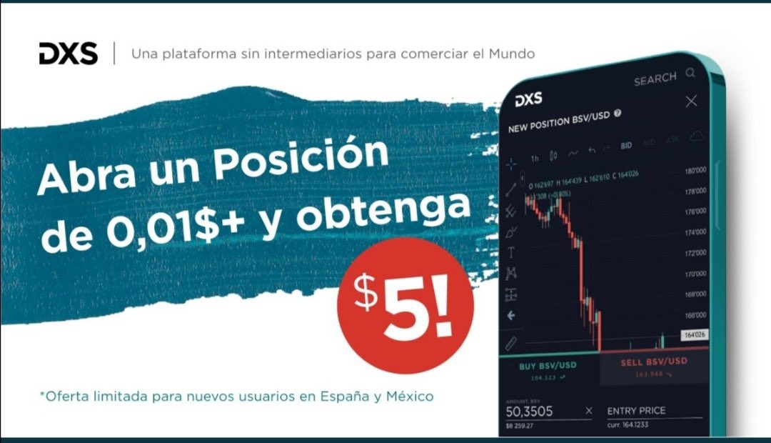 BlogueroDigital's tweet photo. ¡PROMOCIÓN PARA NUEVOS USUARIOS
DE #DXS EN ESPAÑOL

1⃣ Sigue a 
@DXSappESP,
comenta tu $handle
de https://t.co/uUXEU0uYXY + #DXSappESP
y GANA $1!🤑

2⃣ Abre cualquier operación en https://t.co/ExeDxBc6cX
y compártela en #Twitter con tu #HandCash #handle§#DXSappESP 
y GANA $5!🤑👇 https://t.co/rCnNVCa7v5