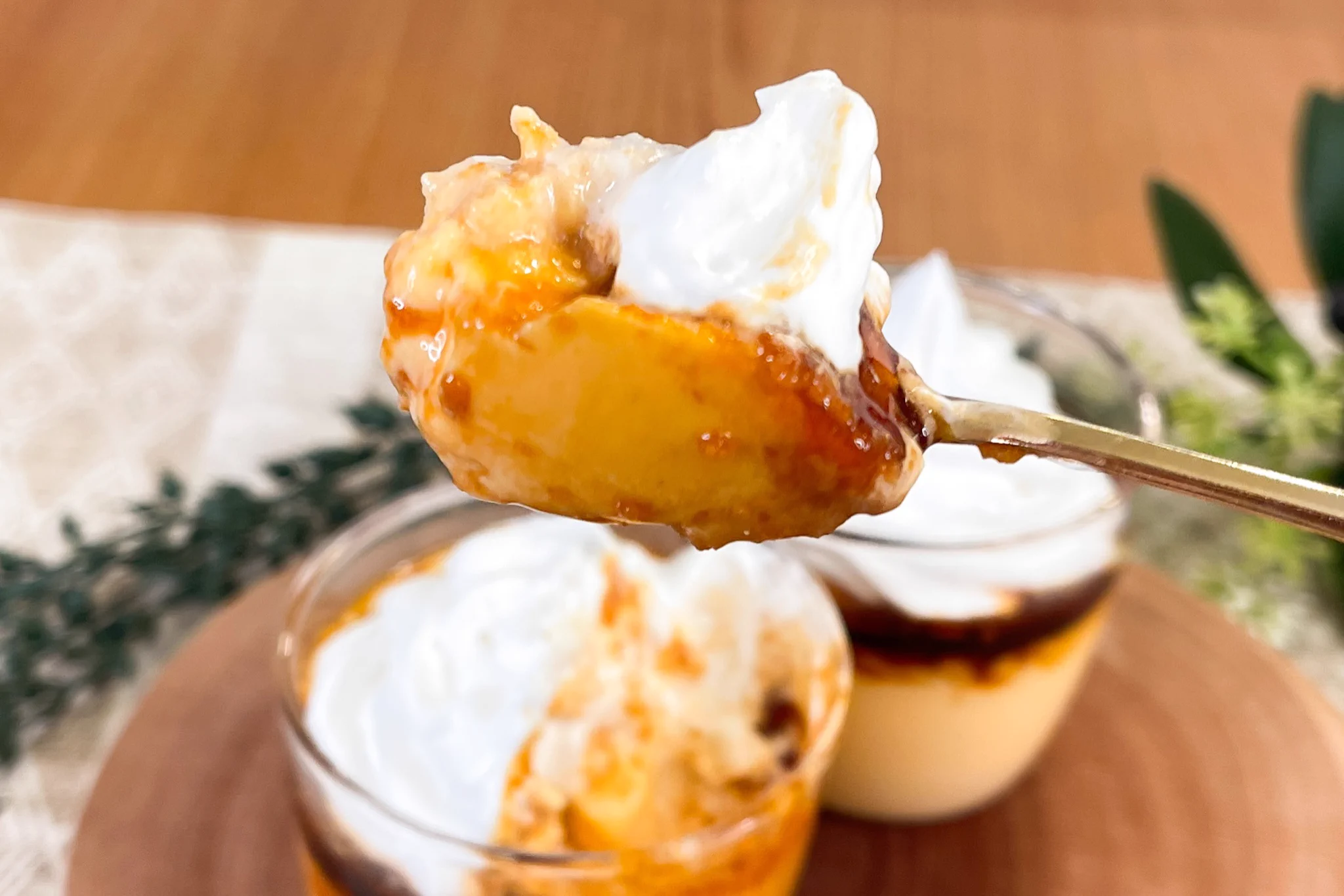 材料は好きなアイスと卵だけ！2つの材料で作る、アイスカッププリン。