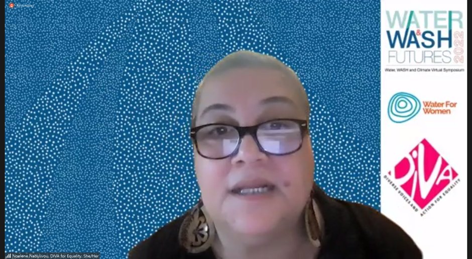 Powerful messages from Noelene Nabulivou #DivaforEquality #Pacific. Cyclical disasters from climate change are evidence of ecocide. There is urgency in transitioning to renewables. Women must be at decision-making tables including for #WASH. <a href="/Int_WaterCentre/">Int_WaterCentre</a> <a href="/WaterAidAus/">WaterAid Australia 💧</a> #equity