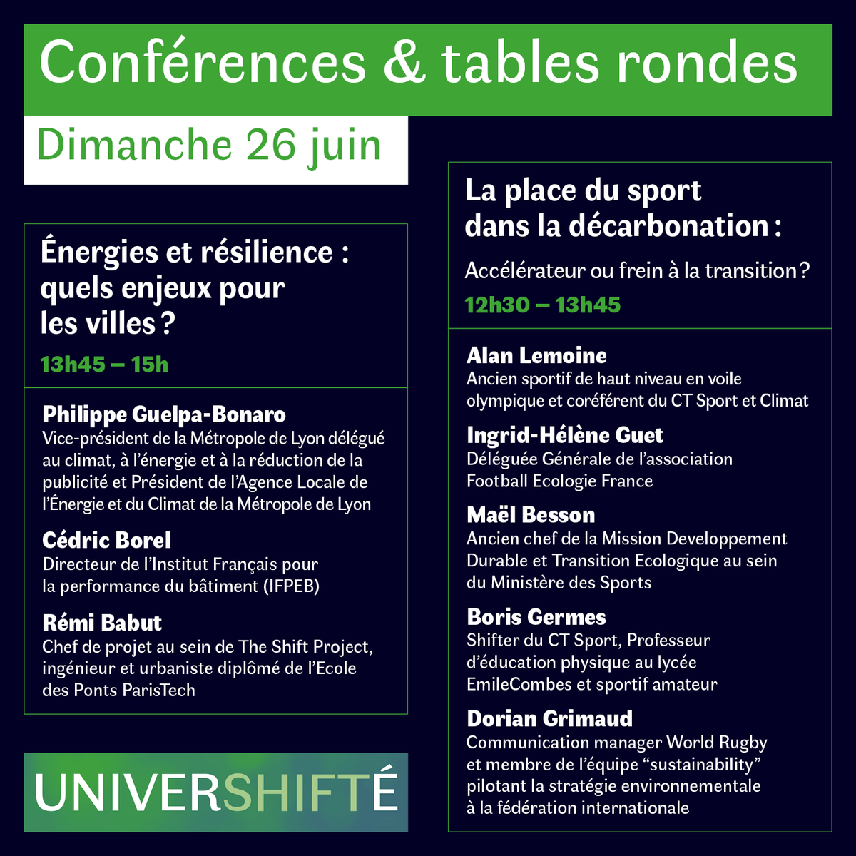Les_shifters's tweet photo. Univershifté 2022 

🙈 L'adage dit : un problème bien compris est à moitié résolu. 
  
🛎️ Au programme le dimanche après-midi … 
 
🎫 Rendez-vous le 25 et 26 juin sur le campus de la Doua, à Villeurbanne.

🌲Vos places : https://t.co/OSGznIEfh8 https://t.co/04fQGX74r0