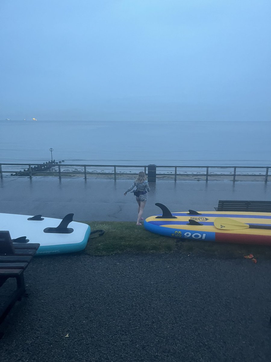 AberdeenSup's tweet photo. It wouldn’t be midsummer’s day without a SUP trip to the beach.  Nice to see so many faces, and I’m glad the rain stayed off most of the time.  

Sadly no sunrise, but there are rumours the dolphins came out to play 

🌅 🐬 🏄‍♂️ https://t.co/8w20pb7Wai
