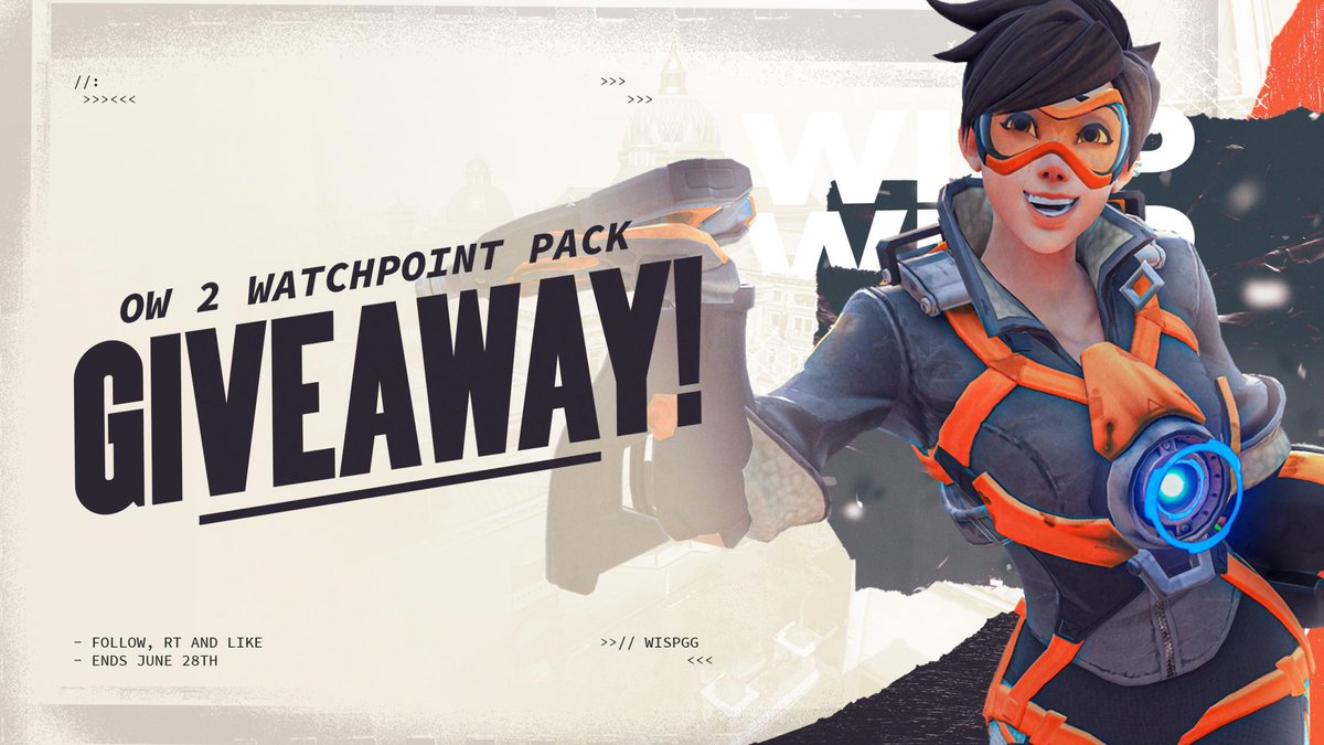 🚨 OW 2 WATCHPOINT PACK GIVEAWAY 🚨

How to Enter:
1) Follow <a href="/WISPGGs/">WISP</a> 
2) Like &amp; RT

Entries will be drawn on June 28th. Best of luck to all entering!

#UpInFlames🔥