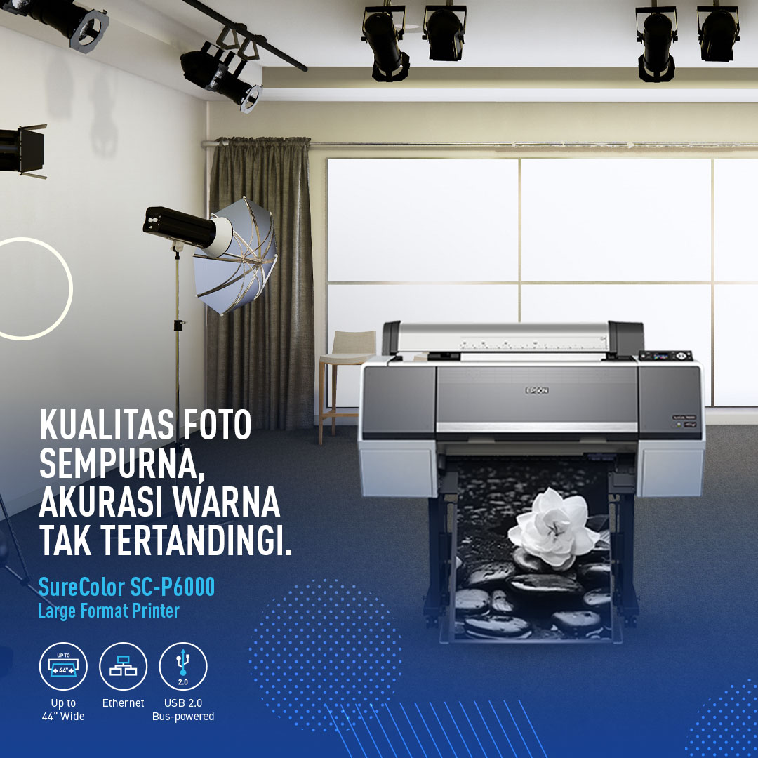 EpsonIndonesia's tweet photo. Buat pelanggan Anda puas dan ingin selalu mencetak di #studiofoto Anda dengan kualitas cetak foto yang sempurna dan akurasi warna yang tak tertandingi menggunakan printer foto profesional Epson SureColor SC-P6000.
https://t.co/wCf0ad8Rbe
#PrinterFoto
#ProfessionalPhoto https://t.co/cI1YHLhI3W