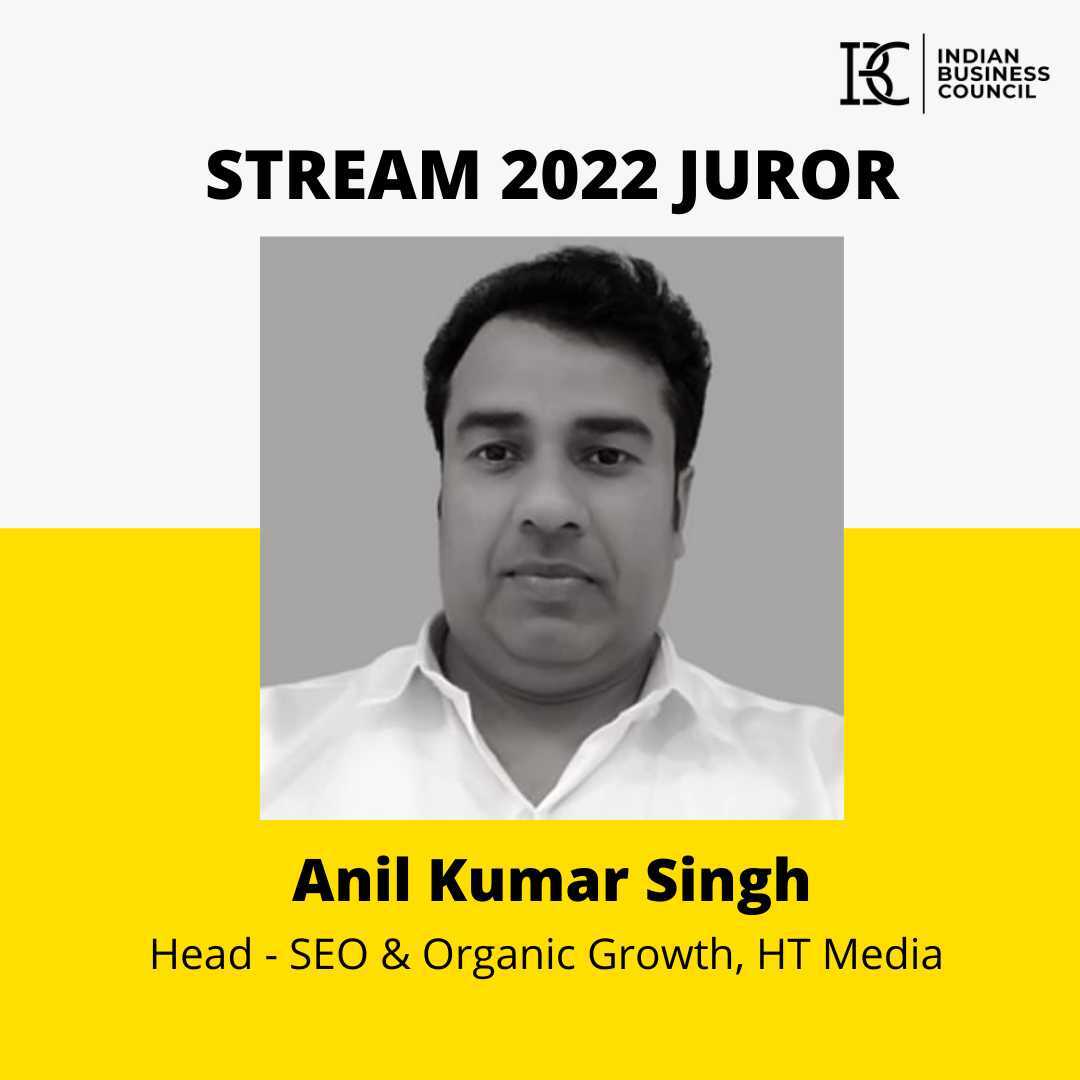 IBCouncilOrg's tweet image. Super excited to welcome Anil Kumar Singh Head - SEO &amp;amp; Organic Growth, HTMedia as a juror for #STREAM2022.

Anil has over 20+ years of diversified experience in the online industry having been associated with various industrial verticals.