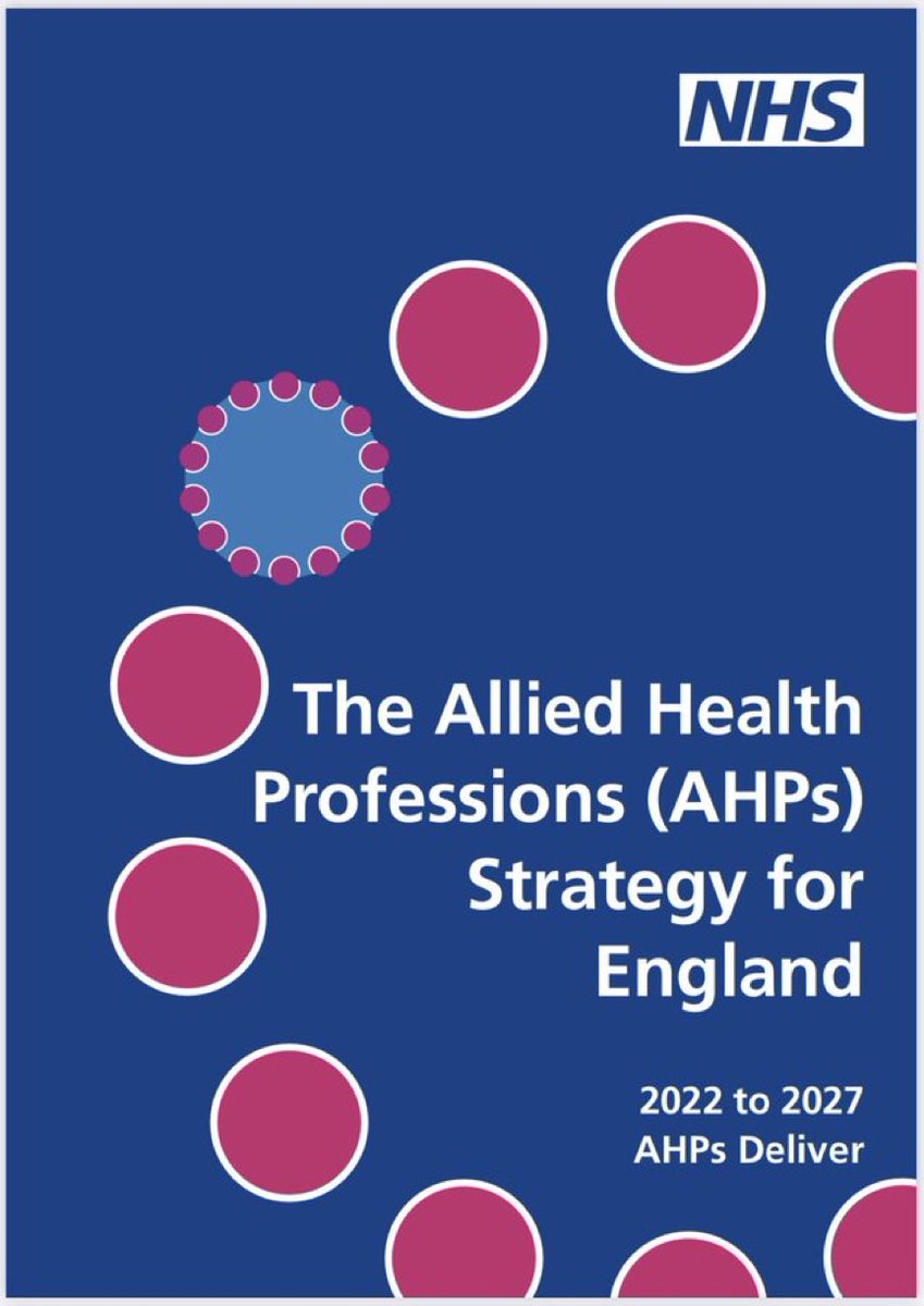 Good morning #SouthEastAHPs it’s 🚀 launch day for #AHPsDeliver ….#AHPStrategy join @SuzanneRastrick this morning….
Live stream here from 10am 

england.nhs.uk/livestreams/