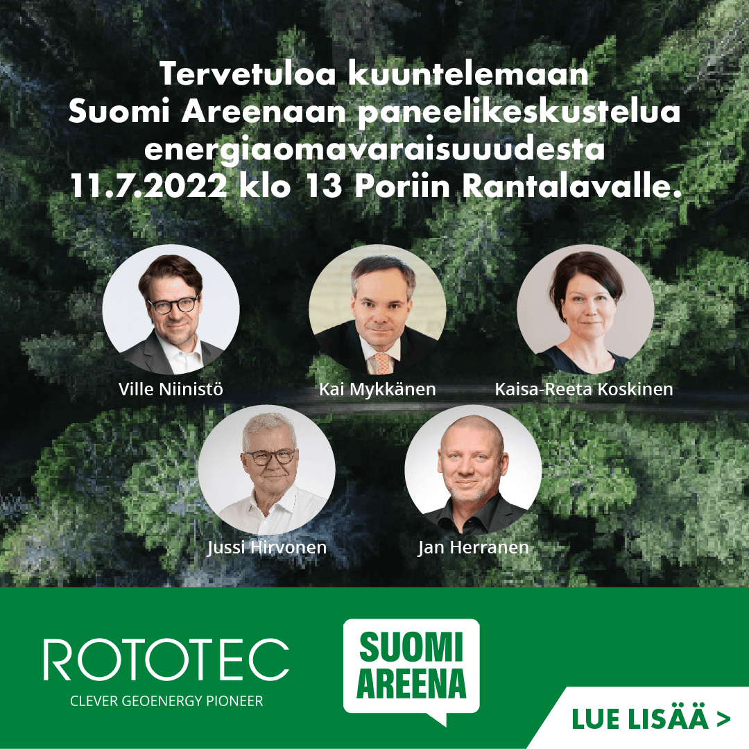 Tai MTV:n livestriimin äärelle: rototec.fi/uutiset/rotote… #energiaitsenaisyys #SuomiAreena #rototec