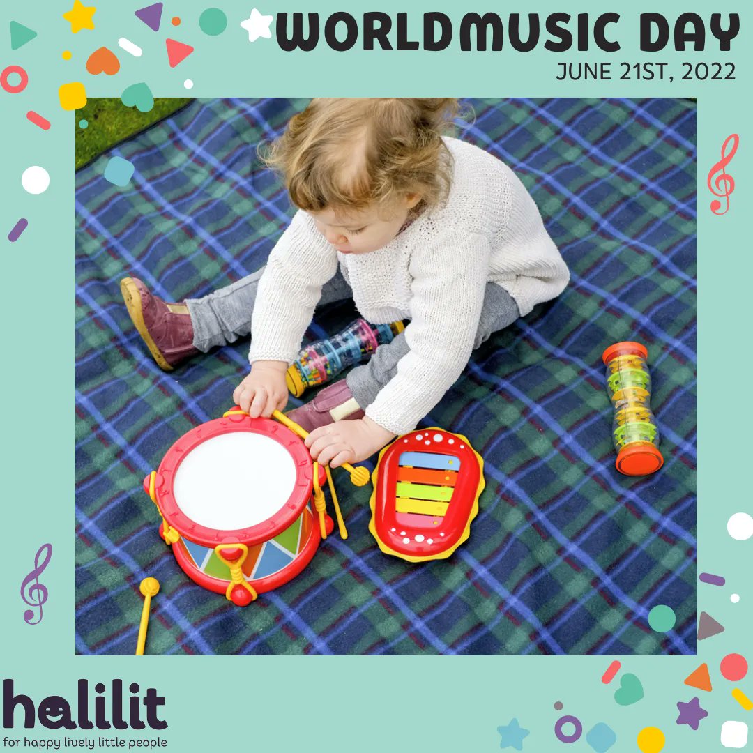 Happy World Music Day! No matter how small the hands, we have something for your little people to enjoy! Get your children involved in celebrating a day that everyone can get stuck in to! Music is not only a fantastic creative outlet, but it can also have many health benefits.