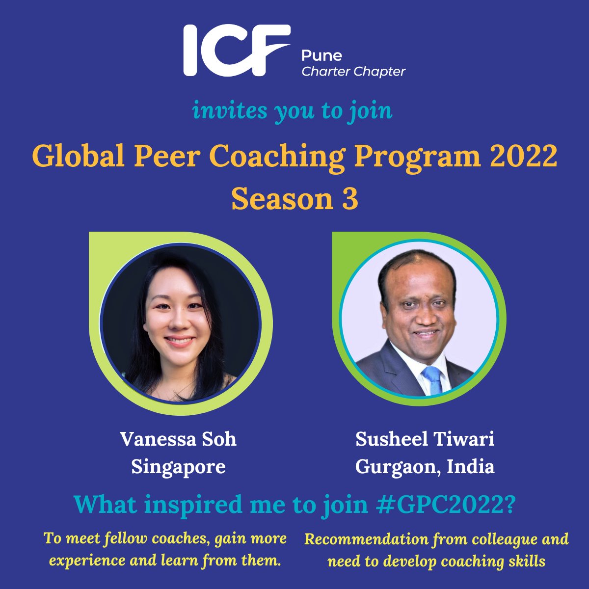 IcfPune's tweet photo. 4 days to go before we close registrations for GPC - Season 3. Have you registered?

We already have over 70 Participants registered from across 18 Countries and 33 Cities. 

Register now - To register, click here https://t.co/TAxPBrd5BW https://t.co/Z5iHpsCYHP