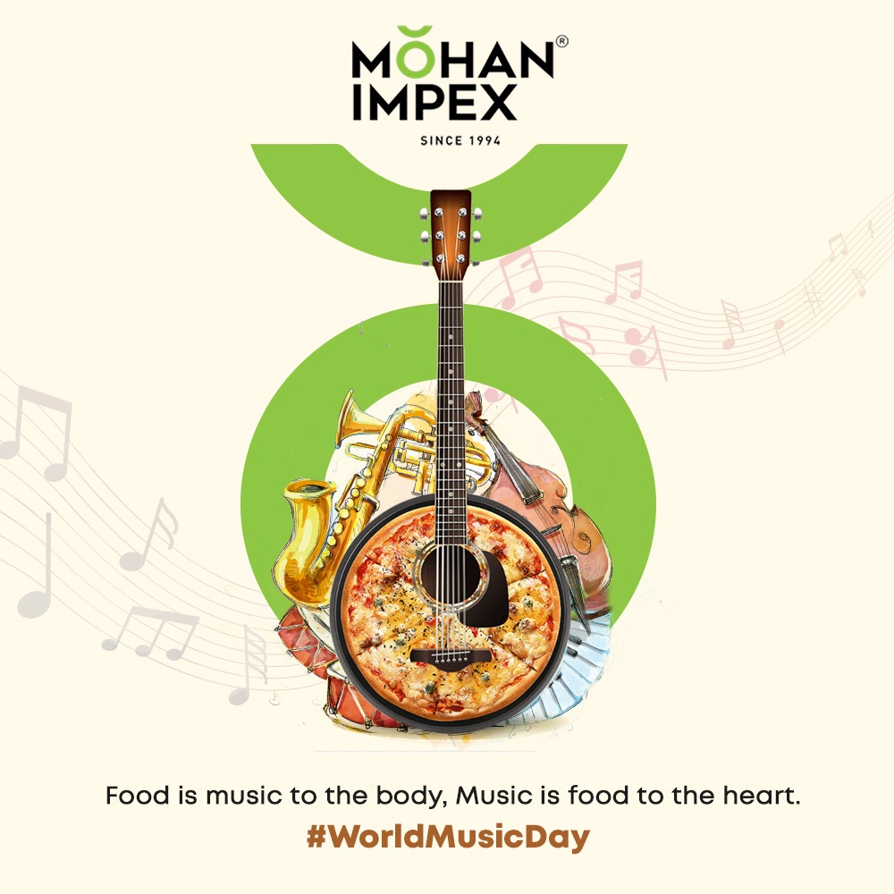 MohanImpex's tweet photo. Food is the music for every mood and every soul! Keep listening to your favourite songs this #WorldMusicDay &amp; keep cooking your favourite recipes. 
#MohanImpex #WorldMusicDay #MusicForTheSoul #MusicDay #WorldMusicDay2022 #Soulfulmusic #LoveforSongs #MusicLover #MusicVideos #Food https://t.co/jvqUX0FNcV
