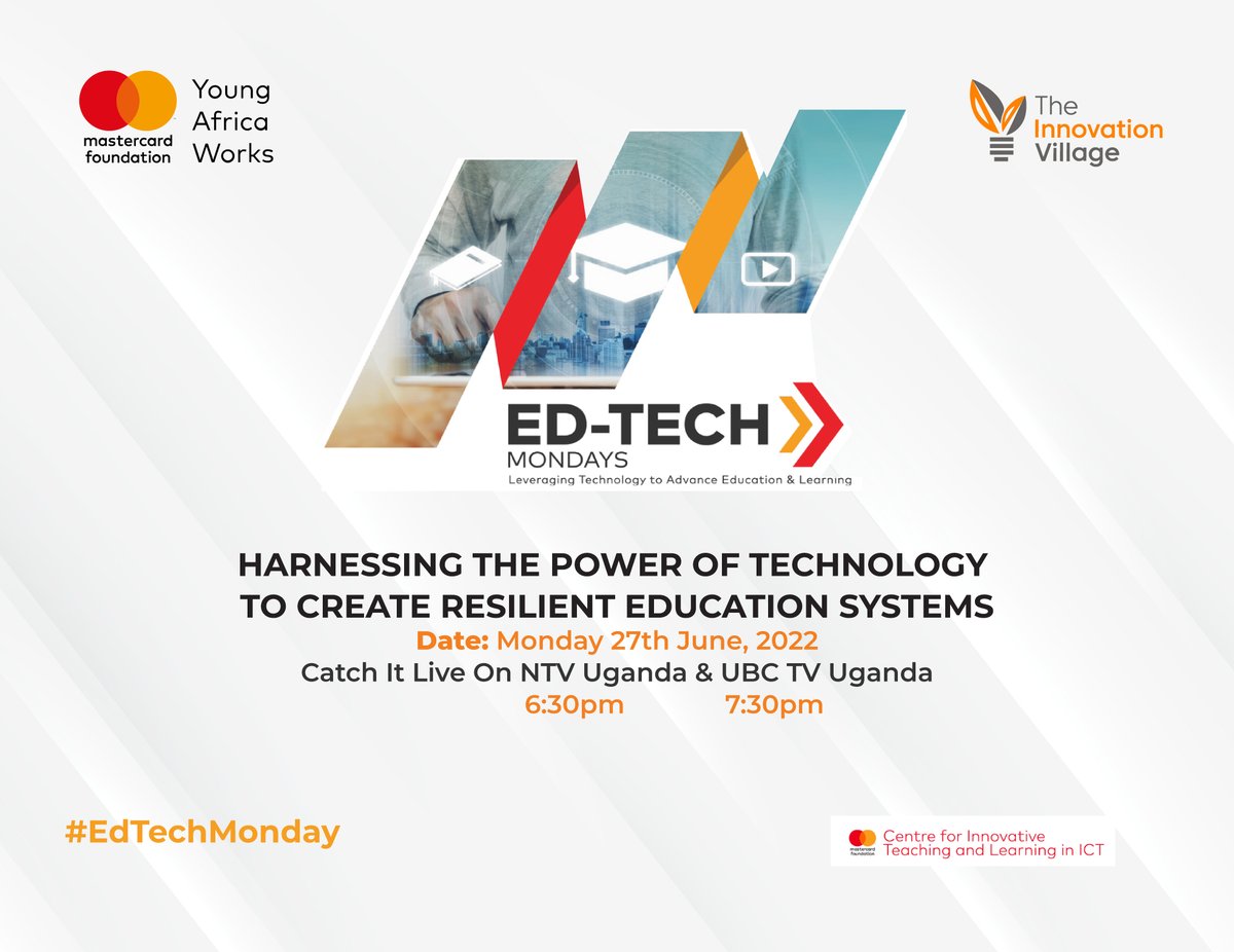 FutureLabAfrica's tweet photo. The pandemic exposed the vulnerability of our education system. Over 7 million learners were left without access to equality education. In this episode, we ask, how can technology be integrated into learning system to make them resilient against shocks? Don't miss
#EdTechMonday https://t.co/ol8ZYcyCie
