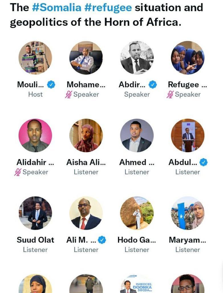 AMB_Affey's tweet photo. With many thanks to @MoulidHujale for hosting a productive conversation on Twitter space on the status of the #somali #refugees in the region to celebrate the world refugee day.
Emphasis laid on durable solutions for  all the forcibly displaced by the participants. https://t.co/UEKzm7dW2E