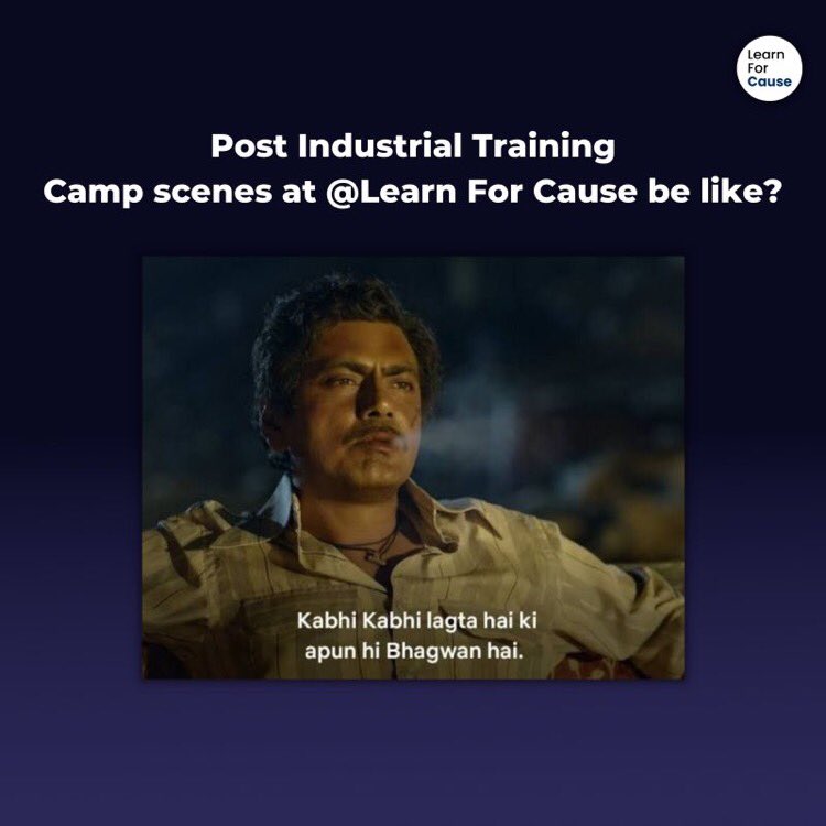 LearnForCause's tweet photo. Cause Alumini's GOD MODE post Industrial Training Camps is the new normal

Join us Team Cause and become a part of the process of reimagining education in the E-learning space.

Career at Team Cause: https://t.co/H2o4iGjzRI

#ReImaginingEducation #LearnForCause #education #career https://t.co/aTA48glufh