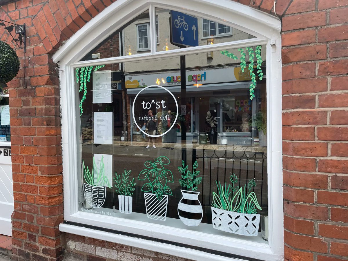 toast_deli's tweet photo. Very happy with our window design created by @painted_creations_by_me. Michelle has really captured the vibe of to^st @toastcafeanddeli
Canโt wait to open on Thursday!
#wrexham #wrexhamcafe #wrexhamdeli #wrexhambusiness #newbusiness #windowdisplay #windowart #paintedwindows https://t.co/cEEKUMW5ON