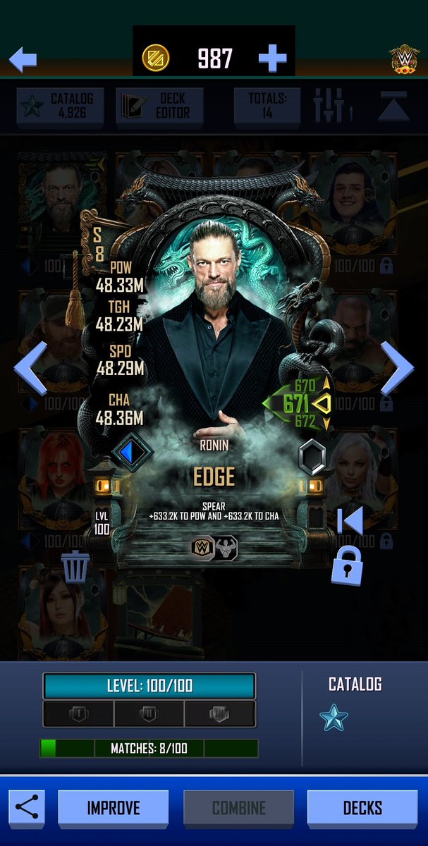 AniketSaurabh's tweet image. My Personal Best. 
Also glad it&apos;s Finally Over. 
#WWESuperCard