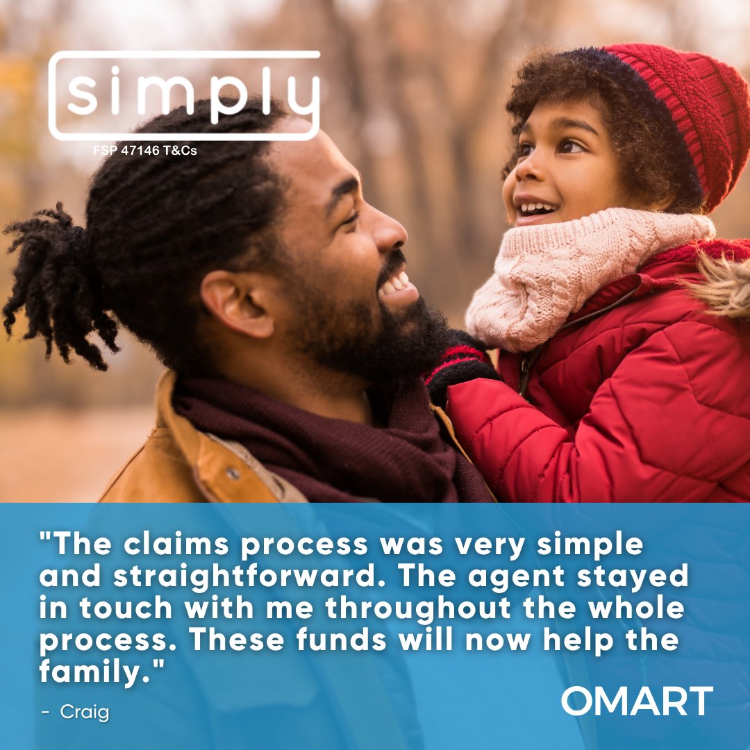 Affordable, simple and accessible cover options you can trust. For you and your loved ones 💙👨‍👩‍👧‍👧.

Products underwritten by Old Mutual Alternative Risk Transfer Limited, a licensed life insurer.
FSP 47146. T&amp;Cs.