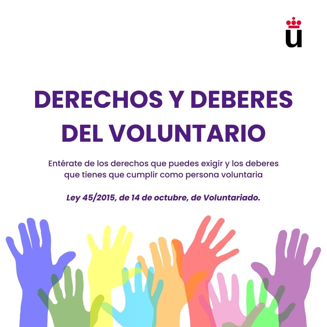 Volunt_Urjc's tweet photo. ⚖️Como voluntario tienes un marco de protección y un conjunto de obligaciones que tienes que contemplar en tu actuación de voluntariado

Aquí te dejamos tus deberes y derechos reconocidos más importantes⤵️⤵️ https://t.co/FbC456qnlo