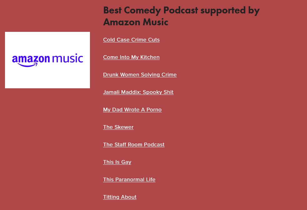 In case you missed it - yesterday our improvised podcast was nominated for a British Podcast Award!
Listen to it here if you like: anchor.fm/come-into-my-k…