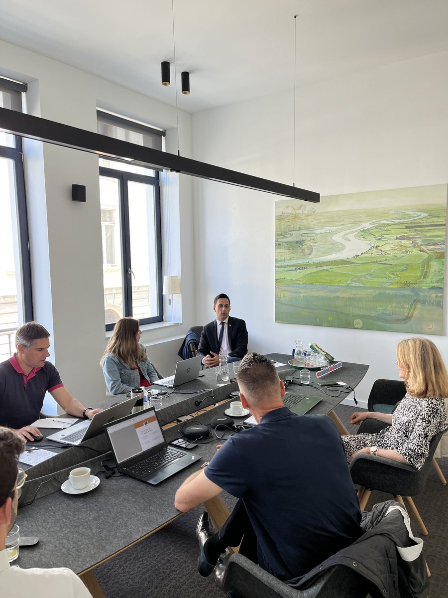 VladDanGheorghe's tweet photo. I’ve met with Nicolette van der Jagt, Director CLECAT, the EU organisation of Logistics Service Providers, Freight Forwarders and Customs and her team to discuss about my @EP_Transport mission to France. Together with NGOs we need to find solutions for safety in transportation!!! https://t.co/zPDrXnhcCT