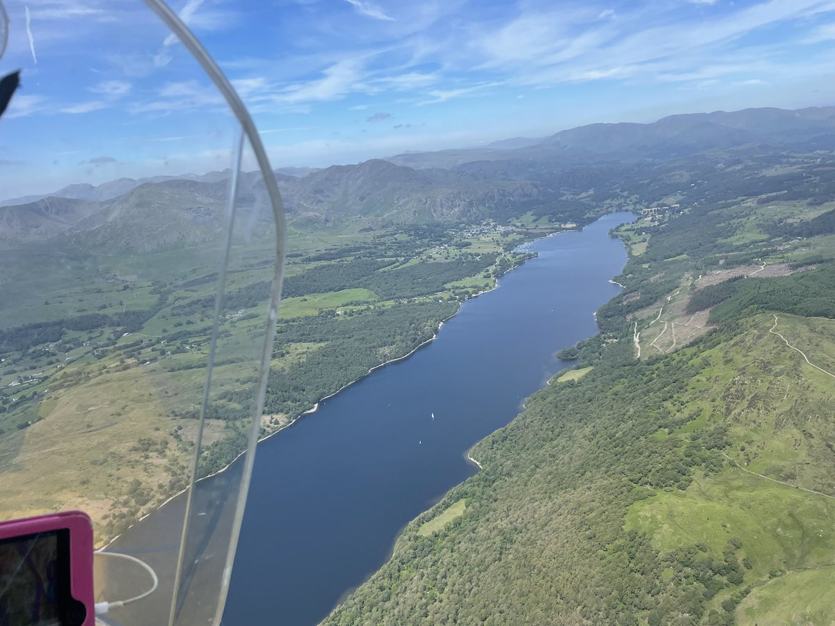 GeoffreyCoan's tweet photo. #FlyUK #flying the lake district in my #flexwing #microlight over
#Keswick, #Windermere, #Ambleside, #Coniston and #ScafellPike 

First time I've ever flown in the lakes, absolutely beautiful and stunning 🥰 https://t.co/nOK3JTPuPL