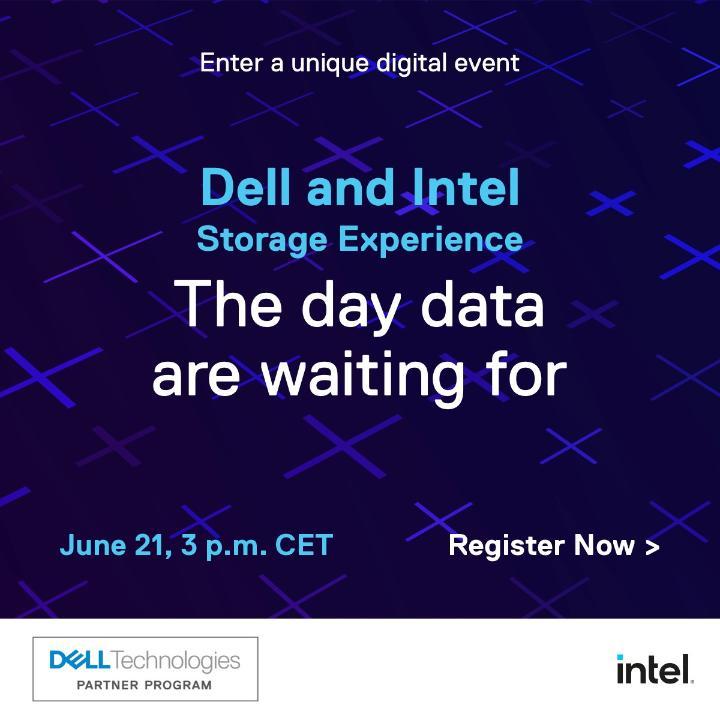 Dell and Intel Storage Experience. From exponential data growth to hybrid cloud and constant cyber threats, it's never been more important to deliver a future-ready storage experience. #DellStorage #IntelStorage #PowerStore #iwork4dell

Register now!
dell.to/3xj9o7u