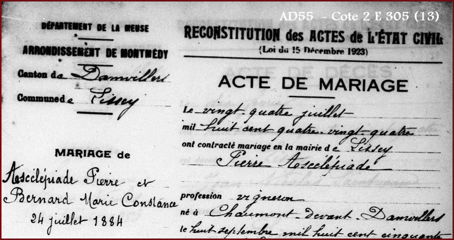 AntequamContact's tweet photo. #ChallengeUProG, un patronyme rare, celui de Ascélipiade ! Ce patronyme rare, peut-être en voie de disparition, est dans ma famille généalogique !... https://t.co/xlZUleYBDN https://t.co/5aRo0BdjhP