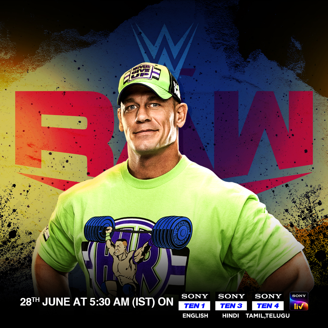 WWEIndia's tweet photo. NEXT WEEK: @JohnCena returns to #WWERaw! #CenaMonth https://t.co/OvyWjIbzh7