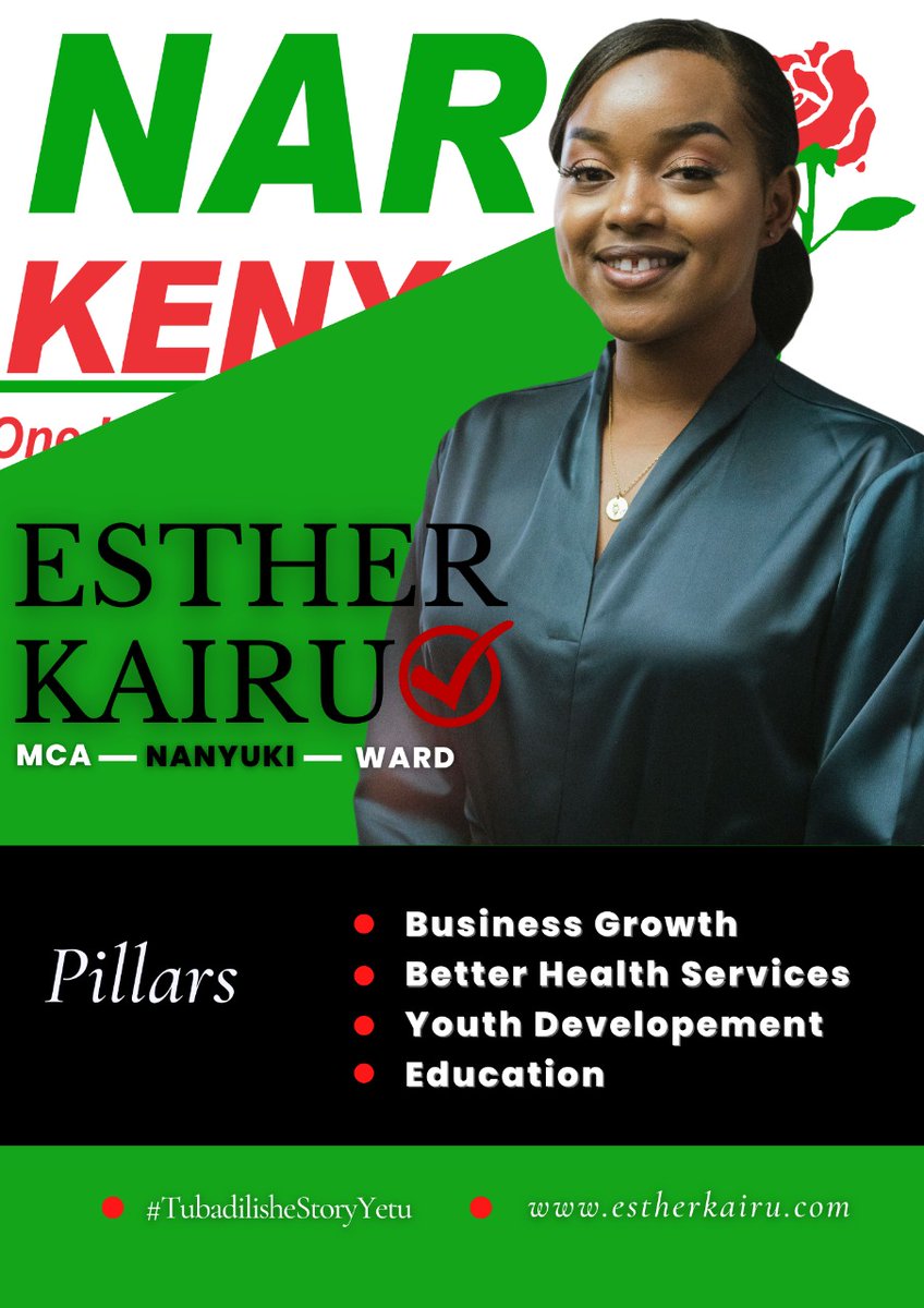 ESTHERW_KAIRU's tweet photo. Esther kairu is the leader we want in Nanyuki. She is not only a visionary but equipped with necessary information to take us forward. Did you know she is a social economic development expert ? Yes let us embrace forward thinking and participate in politics of hope and peace. https://t.co/1r7nS29qCH