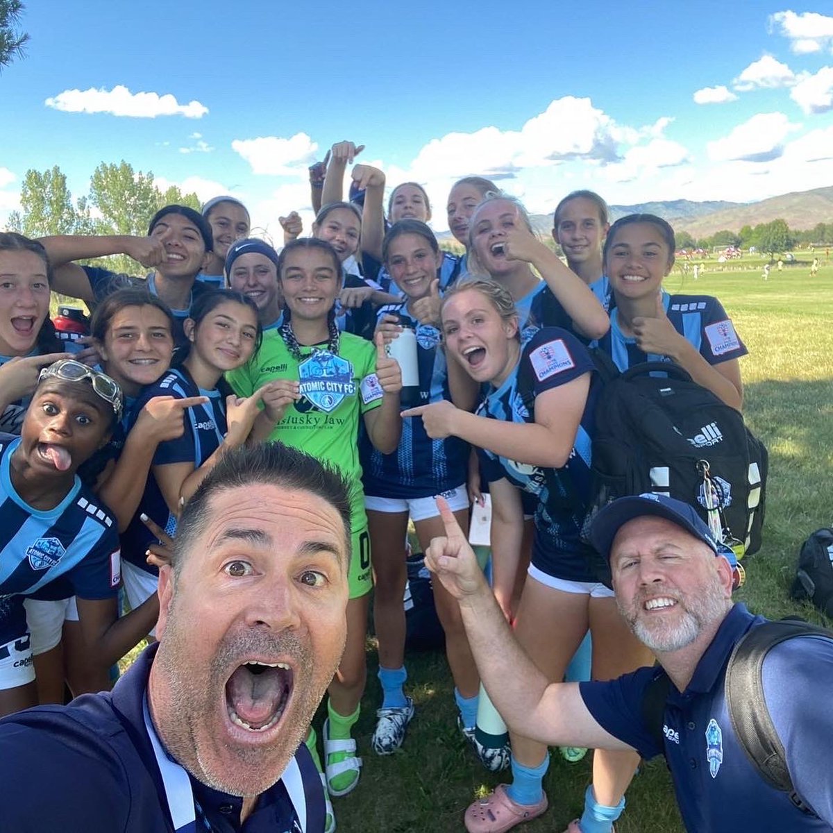 AtomicCityFC's tweet image. It’s all about the NEW “Atomic City Chain-Gang!” Madyline Lora, today’s MVP! This kid played lights out for us today with a massive PK save and several big saves to keep the clean sheet.