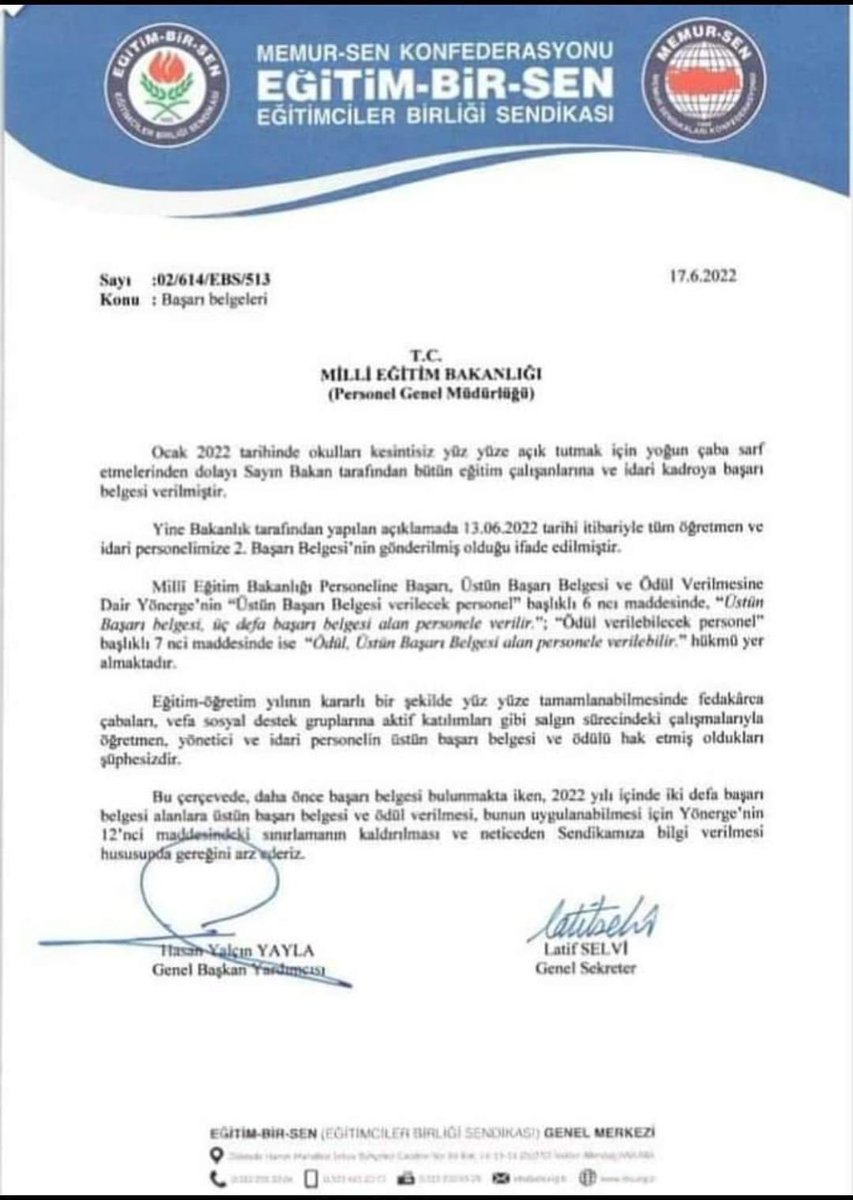 EbsAdana01's tweet photo. Üstün Başarı Belgesi olan eğitim çalışanı arkadaşlarımızın ödül almalar��nın önünde, Yönergedeki 12.maddeki sınırlamanın kaldırılması hususundaki başvurumuzu bakanlığa ilettik 

Pandemi döneminde fedakarca çalışan tüm eğitim çalışanlarımız ödülü hak etmişlerdir. https://t.co/G4K5q2i4sW