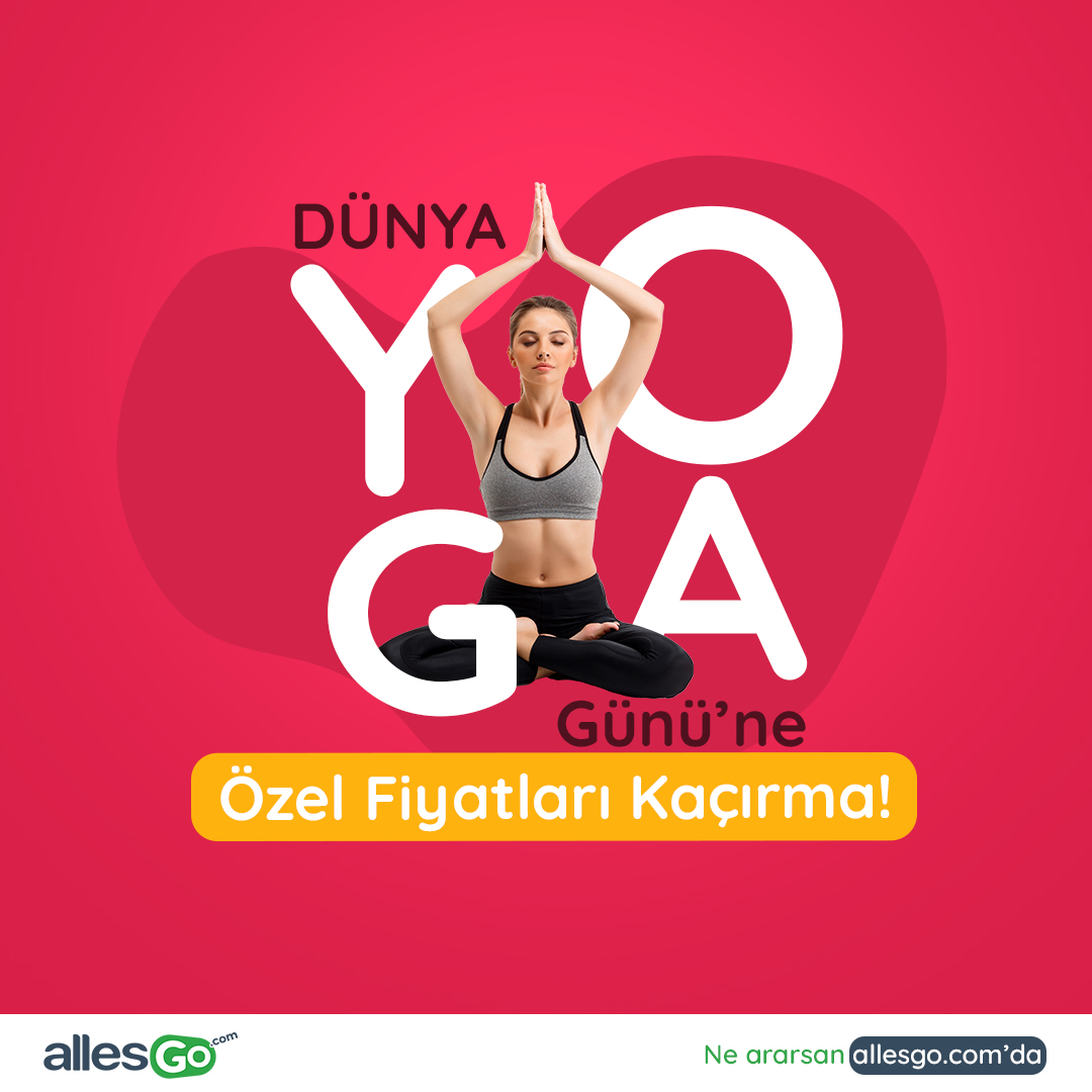 21 Haziran Dünya Yoga Günü'ne özel, yoga ve pilates ürünlerinde süper fiyatlar Allesgo.com'da!

Alışveriş için: als.al/pilates-ve-yoga

#dünyayogagünü #allesgocom #yoga #yogapilates #onlinealışveriş