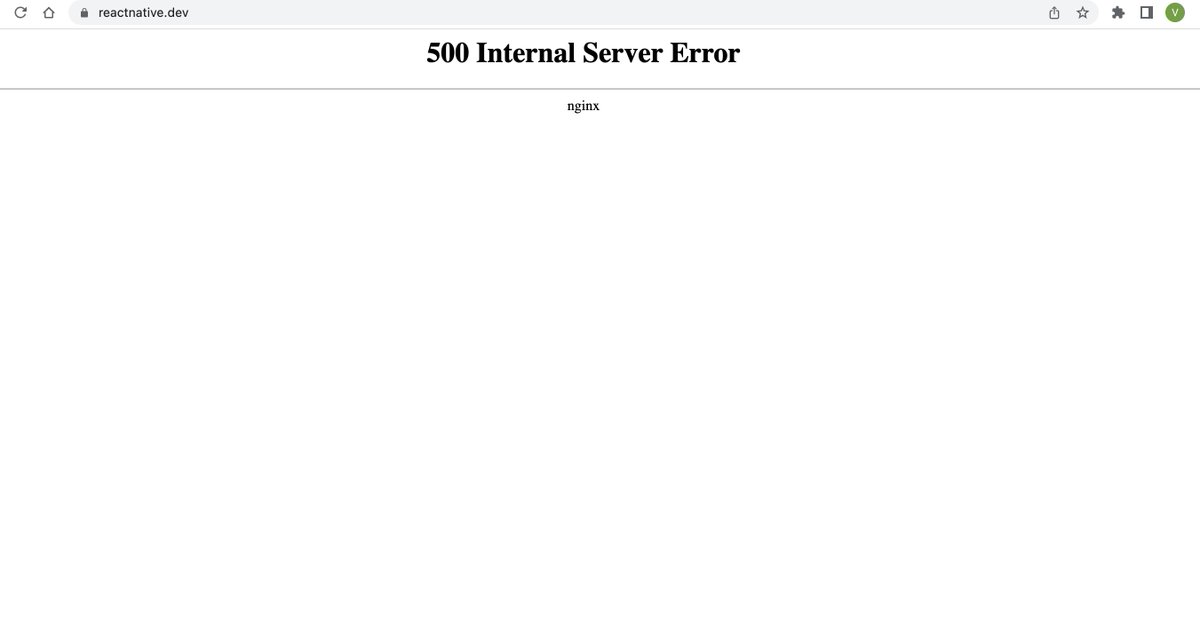 vanditm7's tweet image. #reactnativedev down