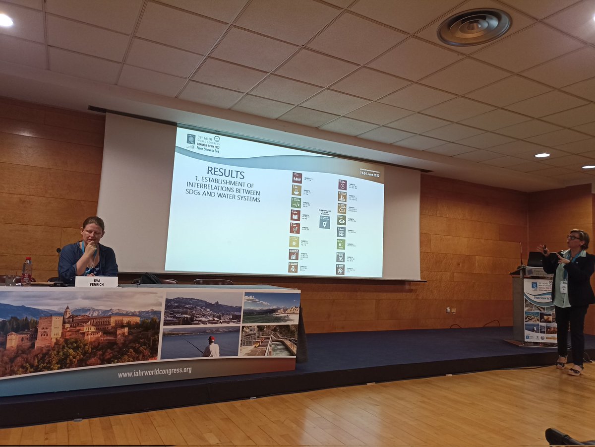 SisifoUPV's tweet photo. Showing ways to evaluate the #SDGs in water systems #IAHRWorldCongress https://t.co/WZ7MZfCUNx