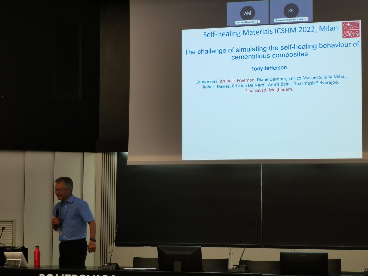 Materials4Life's tweet photo. The second day of ICSHM 2022 starts with a plenary keynote by our PI Tony Jefferson of @cardiffuni. https://t.co/8S6KCJZUms